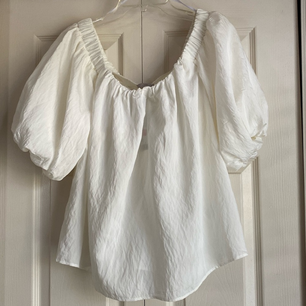 H&M Cream off the shoulder top